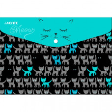 ПАПКА НА КНОПКЕ А4 150МКМ "BLUE CATS"