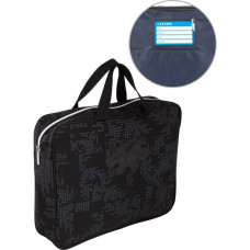 ПАПКА ПОРТФЕЛЬ НА МОЛНИИ С РУЧКАМИ А4 "TROUBLE MAKER'' ТЕКСТИЛЬ 36*28*8СМ 