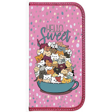 ПЕНАЛ ОДНОСЕКЦИОННЫЙ "FLUFFY KITTENS" 19*9 СМ