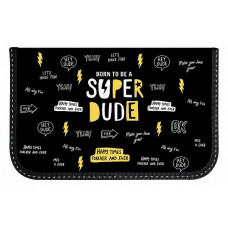 ПЕНАЛ КАРКАСНЫЙ ДВУХСТВОРЧАТЫЙ "SUPER BOY" 19*9*3СМ