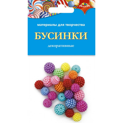 НАБОР Д ТВОРЧЕСТВА  ДЕКОРАТИВНЫЕ БУСИНКИ "ЕЖЕВИКА 2"