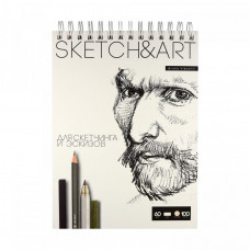 СКЕТЧБУК НА ГРЕБНЕ А5+ 100 Л 60Г/М2 "BRUNO VISCONTI" SKETCH&ART ПУХЛАЯ БУМАГА СКЕТЧБУК НА ГРЕБНЕ А5+ 100 Л 60Г/М2 "BRUNO VISCONTI" SKETCH&ART ПУХЛАЯ БУМАГА