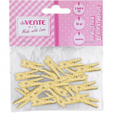 ПРИЩЕПКИ ДЕКОРАТИВНЫЕ "deVENTE GOLDEN" 20 ШТ 25*4ММ ПРИЩЕПКИ ДЕКОРАТИВНЫЕ "deVENTE GOLDEN" 20 ШТ 25*4ММ