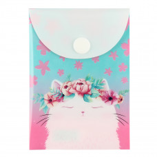 ПАПКА НА КНОПКЕ ЦВ А7 "CAT IN FLOWERS" 