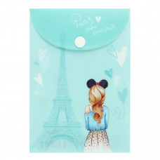 ПАПКА НА КНОПКЕ ЦВ А6 "PARIS" 
