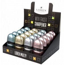 ТОЧИЛКА С ЛАСТИКОМ LOREX "МЕТАЛЛИК"