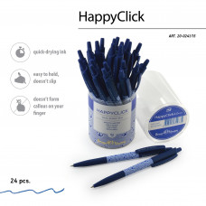РУЧКА ШАРИКОВАЯ АВТОМАТИЧЕСКАЯ "HAPPY CLICK. МОРСКАЯ" 0.5ММ СИНЯЯ