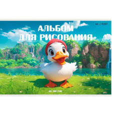 АЛЬБОМ ДЛЯ РИСОВАНИЯ НА СКОБЕ А4 40 LISTOFF "УТОЧКА"