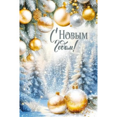 ОТКРЫТКА "С НОВЫМ ГОДОМ!" А5 3.0001469