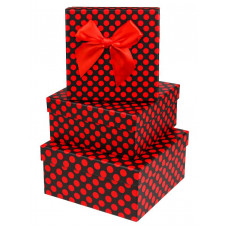 КОРОБКА ПОДАРОЧНАЯ КВАДРАТНАЯ 15*15*6,5СМ