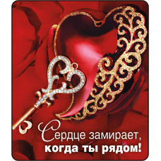МАГНИТИК ВИНИЛОВЫЙ "СЕРДЦЕ ЗАМИРАЕТ"
