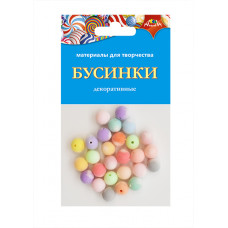 НАБОР Д ТВОРЧЕСТВА  ДЕКОРАТИВНЫЕ БУСИНКИ "БАРХАТНЫЕ" 10ММ