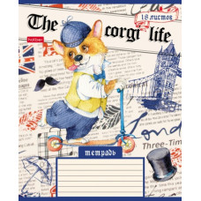 ТЕТРАДЬ 18Л КЛЕТКА "КОРГИ_LIFE"