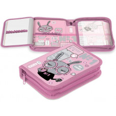 ПЕНАЛ КАРКАСНЫЙ ДВУХСТВОРЧАТЫЙ "В МОДНОМ ЧАТЕ"  21*14*4СМ