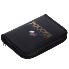 ПЕНАЛ КАРКАСНЫЙ ДВУХСТВОРЧАТЫЙ "РОССИЯ" 20*14*4СМ 
