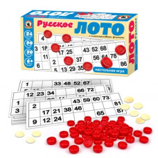 ИГРА РУССКОЕ ЛОТО ПЛАСТИКОВОЕ 