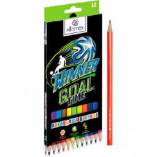 КАРАНДАШИ ЦВЕТНЫЕ "GOAL TIME" 12 ЦВ