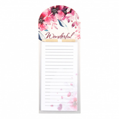 БУМАЖНЫЙ БЛОК НА МАГНИТЕ 105*270 40Л КОКОС FLOWERS