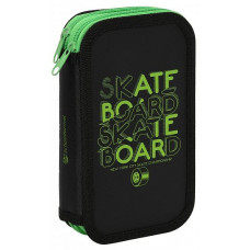 ПЕНАЛ ДВУХСЕКЦИОННЫЙ "NEON SKATE" 19*15 СМ 