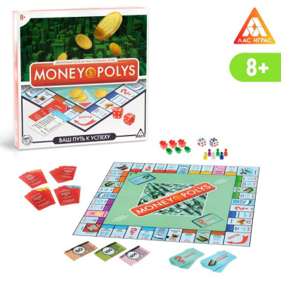 ИГРА НАСТОЛЬНАЯ "MONEY POLYS. ВАШ ПУТЬ К УСПЕХУ" 8+