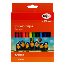 ФЛОМАСТЕРЫ "МУЛЬТИКИ" 12ЦВ 