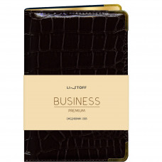 ЕЖЕДНЕВНИК А5 2025 LISTOFF 176Л GRAND CROCO ЧЕРНЫЙ