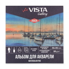 АЛЬБОМ ДЛЯ АКВАРЕЛИ НА СКЛЕЙКЕ А4 12Л "VISTA-ARTISTA" АЛЬБОМ ДЛЯ АКВАРЕЛИ НА СКЛЕЙКЕ А4 12Л "VISTA-ARTISTA"