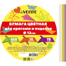 БУМАГА ЦВЕТНАЯ КРУГЛАЯ "deVENTE" ДВУСТОРОННЯЯ БУМАГА ЦВЕТНАЯ КРУГЛАЯ "deVENTE" ДВУСТОРОННЯЯ