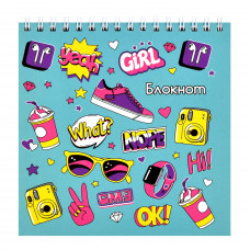 БЛОКНОТ НА ГРЕБНЕ 140*140ММ 60Л 
