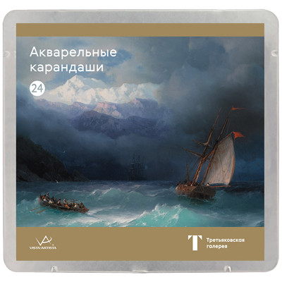 КАРАНДАШИ АКВАРЕЛЬНЫЕ "VISTA-ARTISTA" 24 ЦВЕТОВ АЙВАЗОВСКИЙ