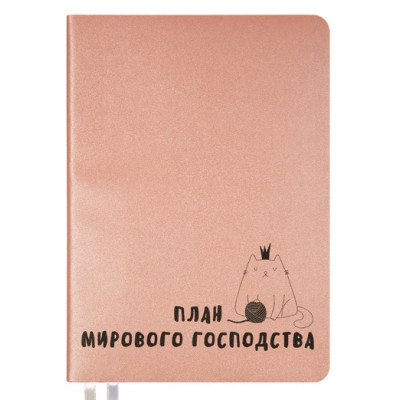 ЕЖЕДНЕВНИК A5 deVENTE 160Л 145X205ММ "MESSAGE. ПЛАН МИРОВОГО ГОСПОДСТВА"