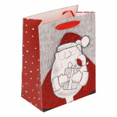 ПАКЕТ ПОДАРОЧНЫЙ 18*21*10СМ "SANTA"