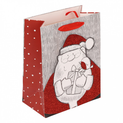 ПАКЕТ ПОДАРОЧНЫЙ 18*21*10СМ "SANTA"