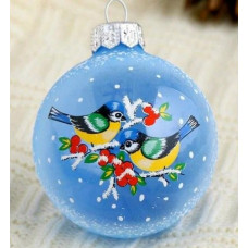 ИГРУШКА СТЕКЛЯННАЯ ШАР "ОРБИТА" 60ММ В УПАКОВКЕ 