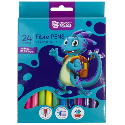 ФЛОМАСТЕРЫ "SMART DINO" 24 ЦВ