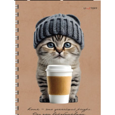 ТЕТРАДЬ 96Л КЛЕТКА А4 LISTOFF "КОФЕМАН"