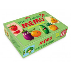 ИГРА МЕМО "ФРУКТЫ И ОВОЩИ" 36 КАРТОЧЕК