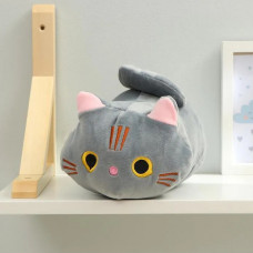 ИГРУШКА-ПОДУШКА КОТИК 35СМ СЕРЫЙ